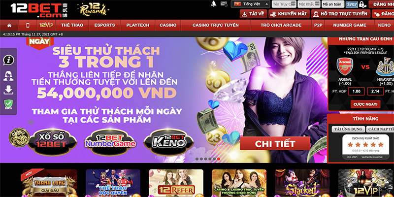 Trang chủ 12Bet