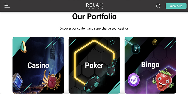 Các sản phẩm Relax Gaming cung cấp