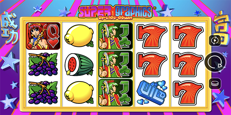 Super Graphics Upside Down slot